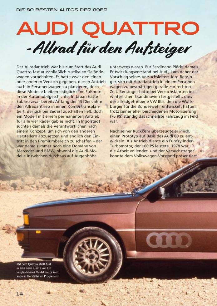 Die 80 besten Autos der 80er  Noch mehr Freiheit auf vier Rädern
