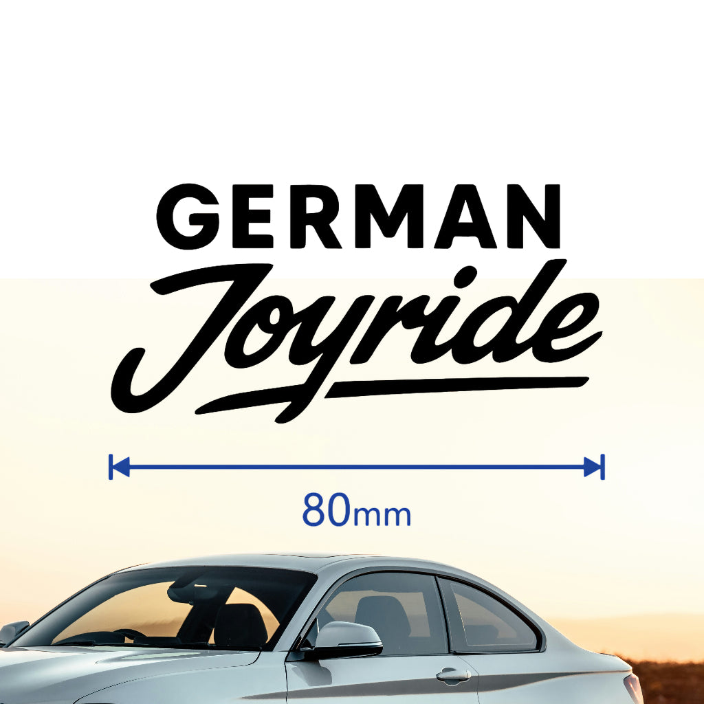 German Joyride Aufkleber schwarz 8cm x 4cm