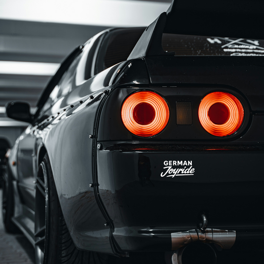 German Joyride Aufkleber weiss 8cm x 4cm