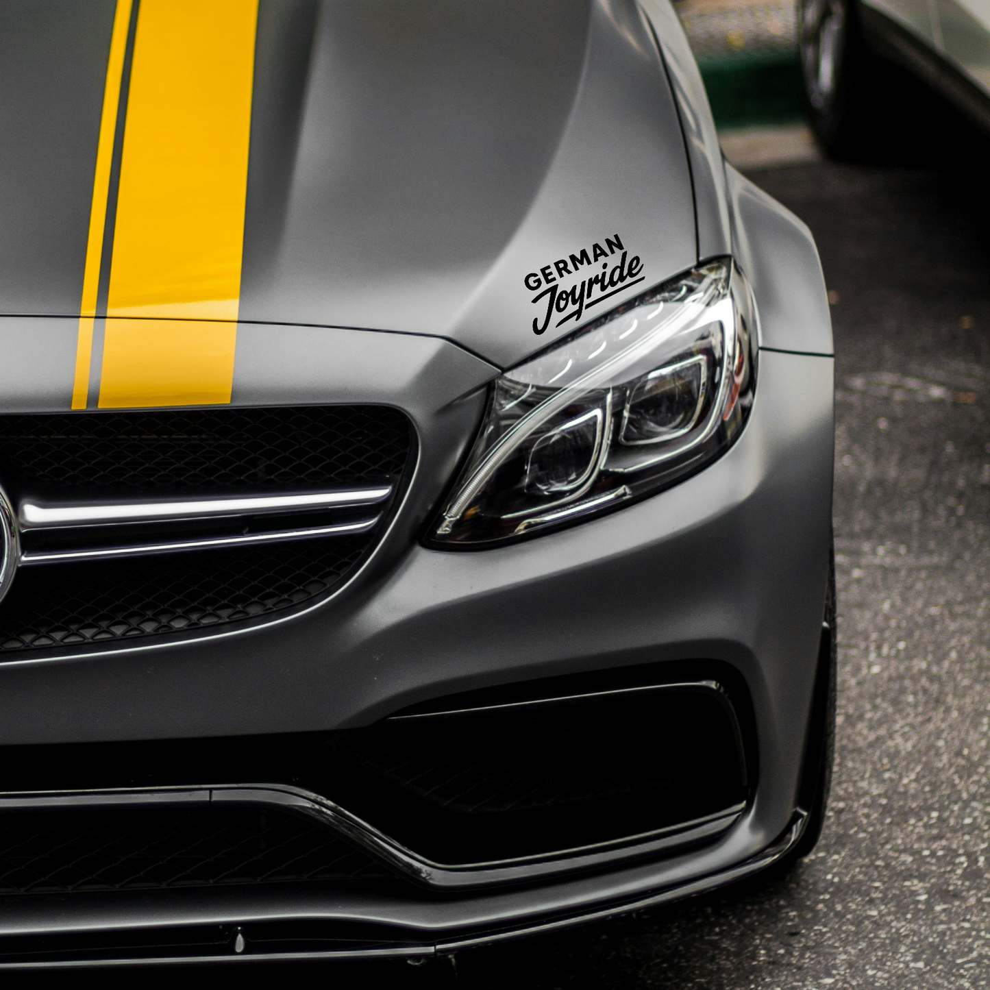 German Joyride Aufkleber schwarz 8cm x 4cm