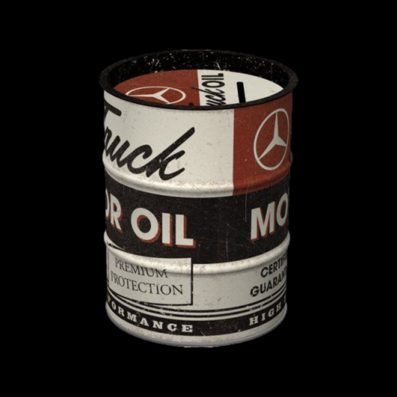 Spardose Ölfass »Daimler Truck - Motor Oil«